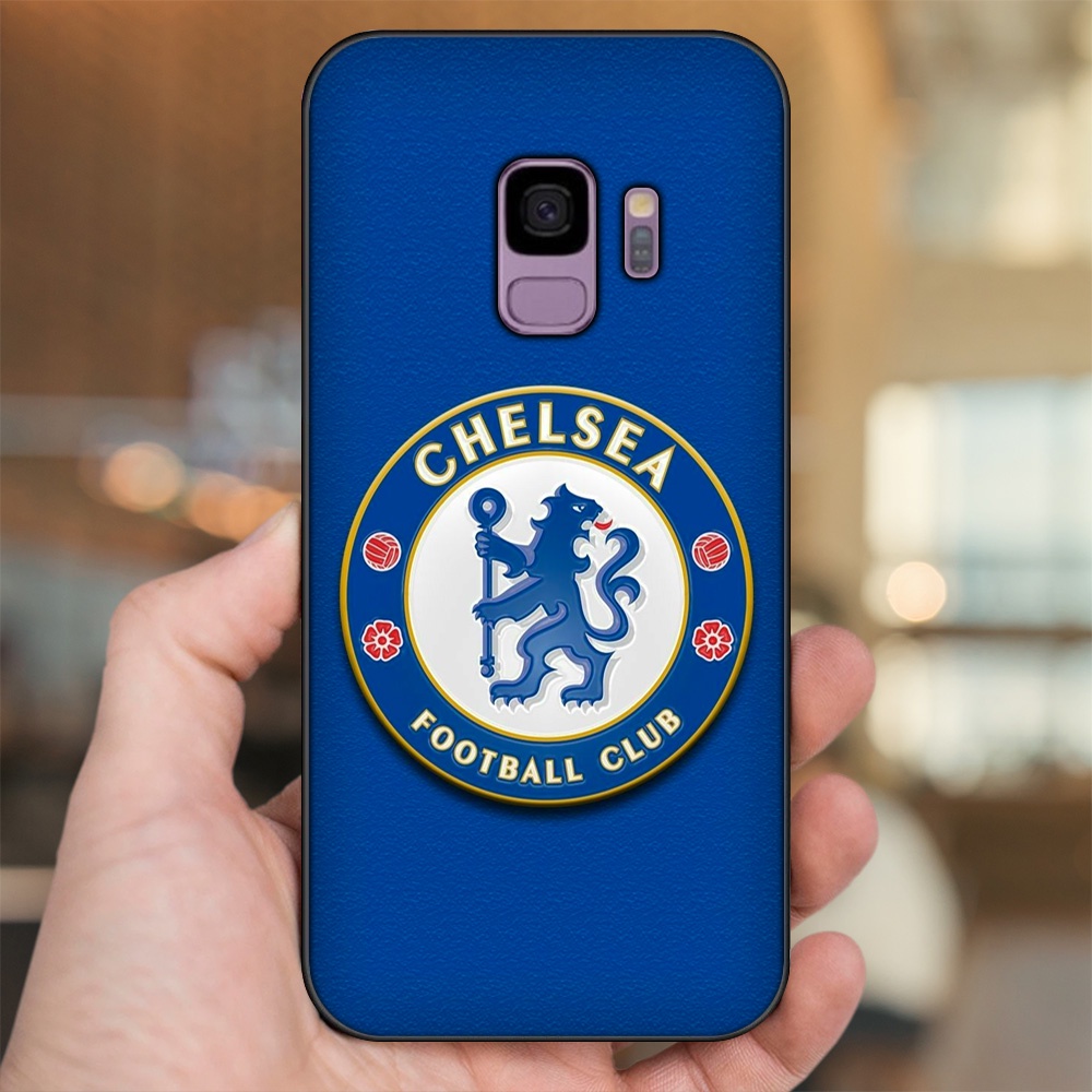 Ốp lưng Samsung S9 viền đen in hình Chelsea FC