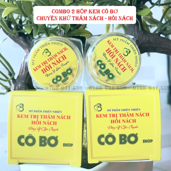 [COMBO 2 HỘP] Kem Cô Bơ Khử Thâm Nách Hôi Nách - Chiết xuất từ thiên nhiên 100% dùng được cho cả mẹ bầu mẹ bỉm