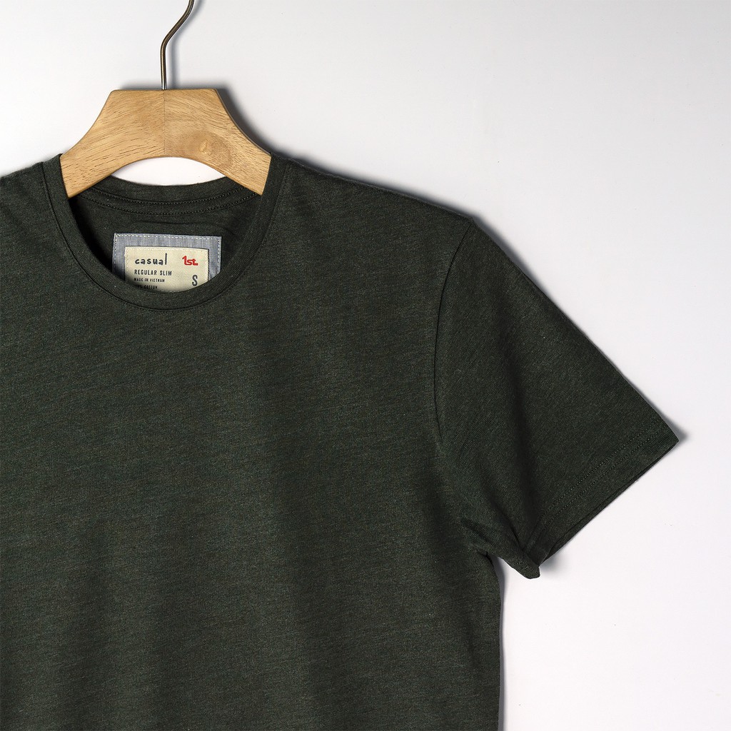 Áo thun nam phông trơn Casual 1st cổ tròn tay ngắn cộc, 100% cotton thoáng mát, thích hợp đi làm, đi chơi, du lịch | BigBuy360 - bigbuy360.vn