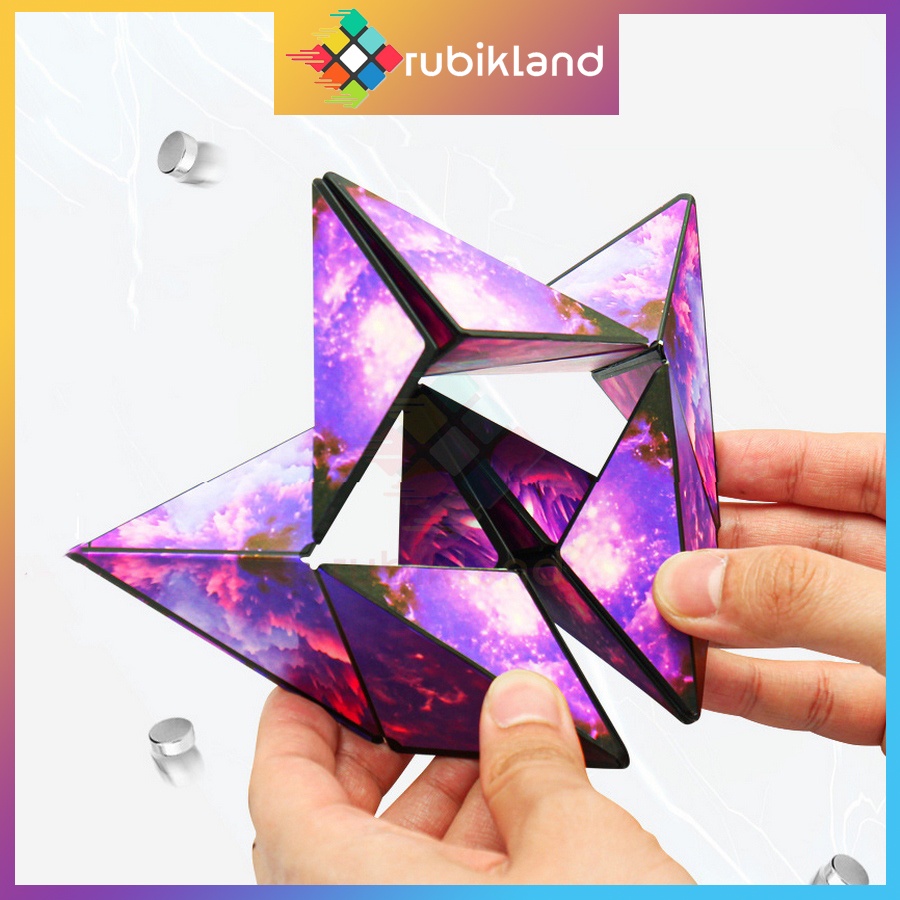 Khối Nam Châm Lắp Ráp Biến 72 Hình Galaxy Changeable Magnetic Magic Cube Rubik Biến Thể Xếp Hình Hình Học 3D