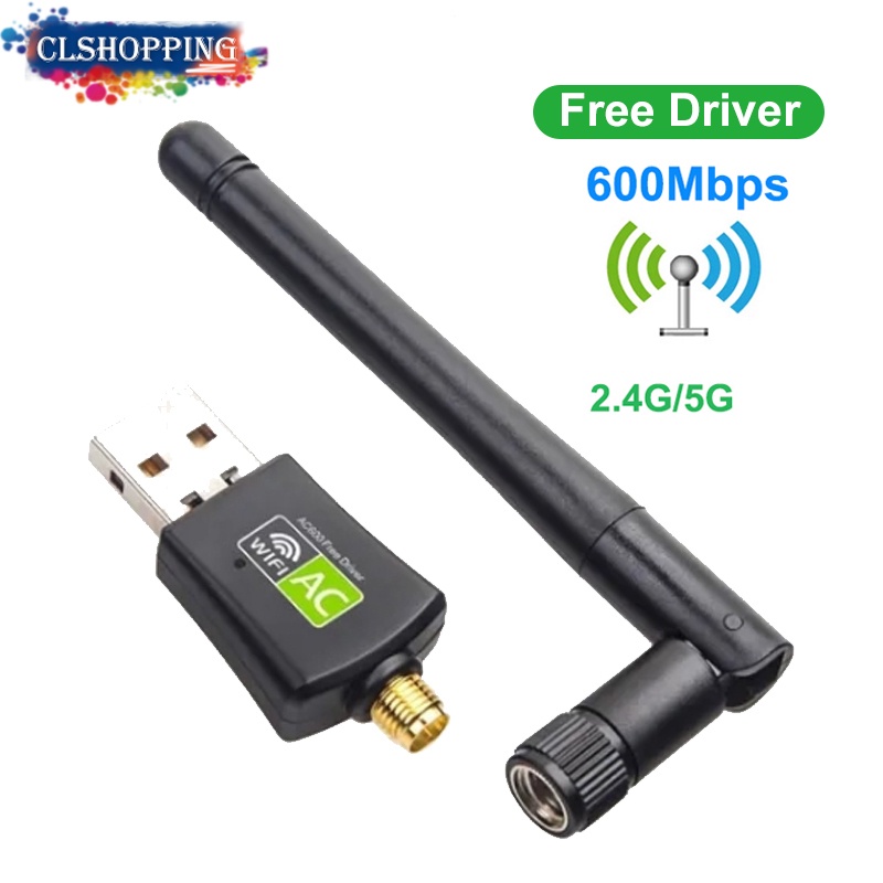 Usb Wifi 600Mbps Hỗ Trợ 802.11AC Netwerkkaart Voor Máy Tính Laptop