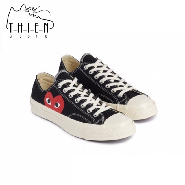 Giày CV 1970s x CDG đen thấp cổ