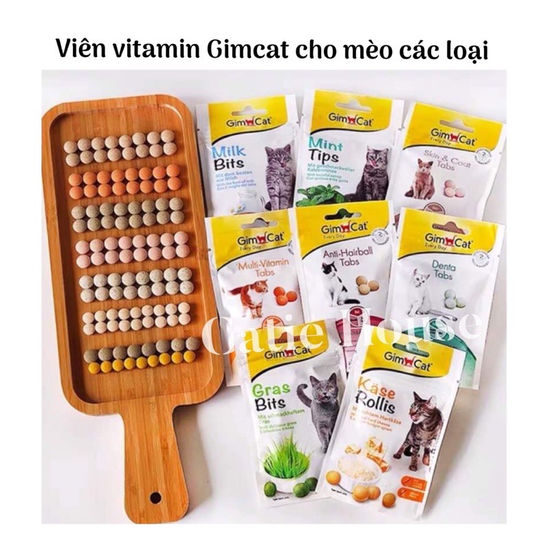 [Giao ngay HỎA TỐC] Viên vitamin Gimcat cho mèo các loại - Snack Gimcat vitamin - Vitamin cho mèo con