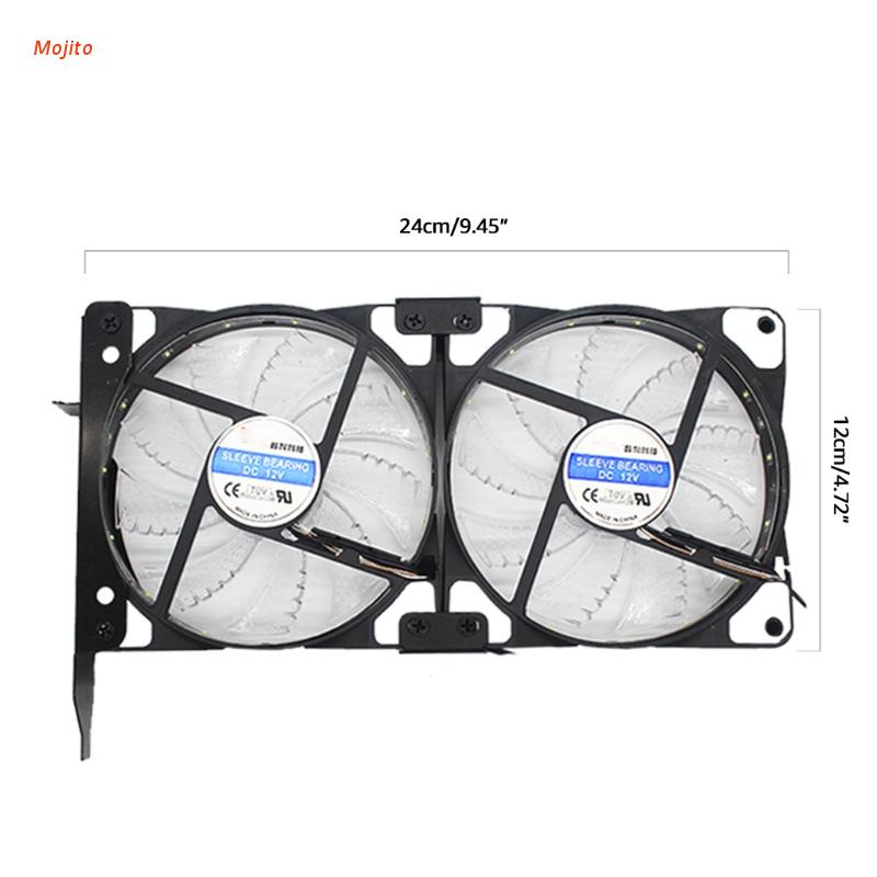 1 bộ khung kim loại PCI gắn quạt tản nhiệt thẻ 80-90mm