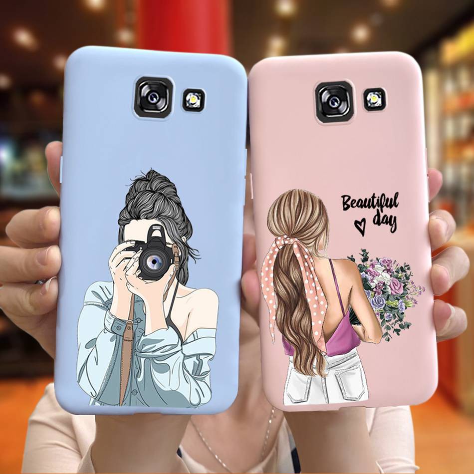 Ốp điện thoại TPU silicon mềm in hình cô gái cho Samsung Galaxy J4Plus (J4+) / J4 2018 J4 SM-J400F J4+ SM-J415F