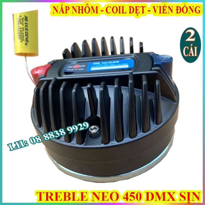 CẶP CỦ TREBLE KÈN 450 DMX SỊN NEO KHỐI TỪ 100 COIL DẸT NẮP NHÔM NHẬP KHẨU - GIÁ 2 LOA