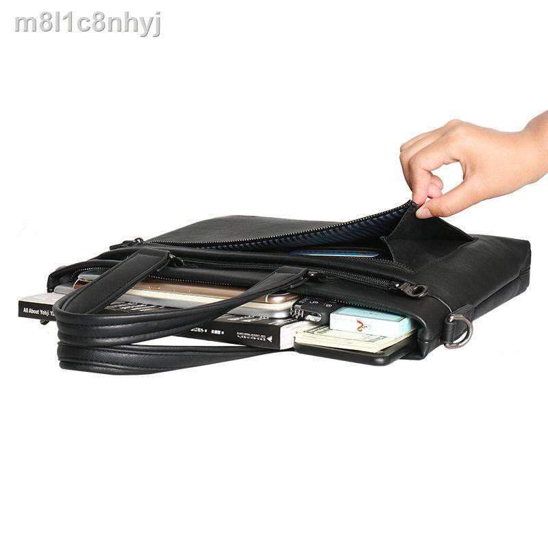 French COW mới túi xách nam công sở giản dị cặp thời trang đeo vai ba lô đi tác