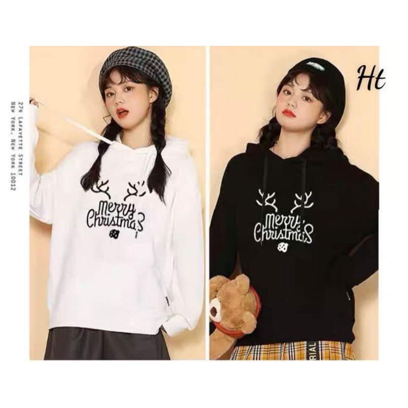Áo hoodie sừng Merry Christmas HTH1220