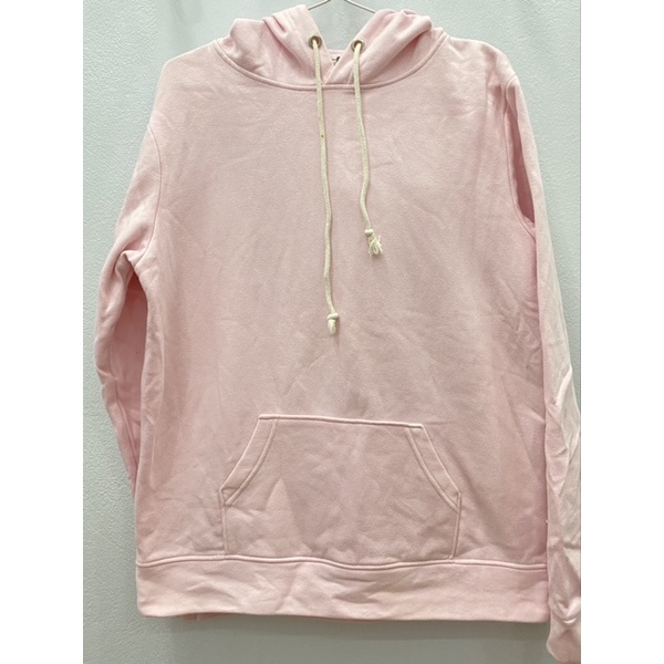 Pass áo hoodie màu hồng baby trơn