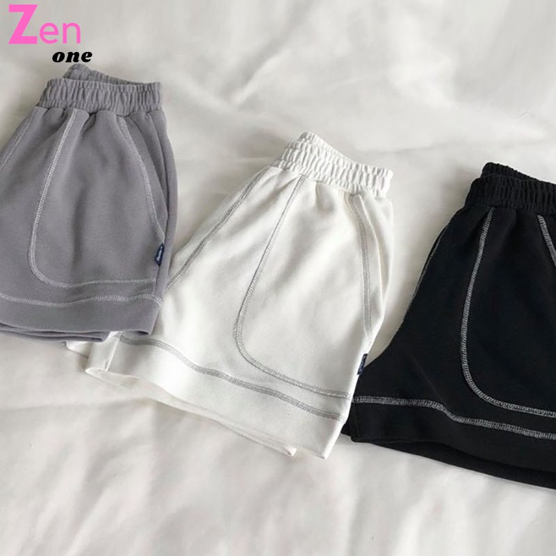 Quần đùi nữ viền chỉ nổi may ngược sporty thể thao 3 màu dễ phối đồ,Quần short nữ Quần đùi nữ chỉ nổi cá tính năng động | BigBuy360 - bigbuy360.vn