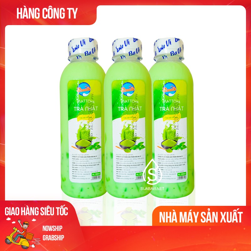 Mattcha Trà Nhật Ba Vì - Zmilk - Chai 350ML