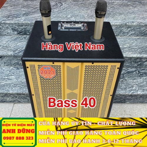 LOA KÉO KARAOKE CÔNG SUẤT LỚN HÙNG LOA F52 BASS 40 - KẾT NỐI KHÔNG DÂY: BLUETOOTH, TIVI, USB, ĐIỆN THOẠI.