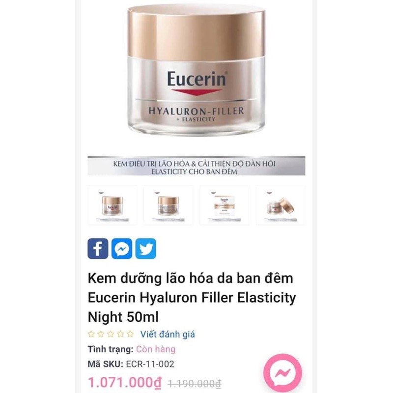 Kem dưỡng Eucerin Hyaluron Elasticity Night | BigBuy360 - bigbuy360.vn