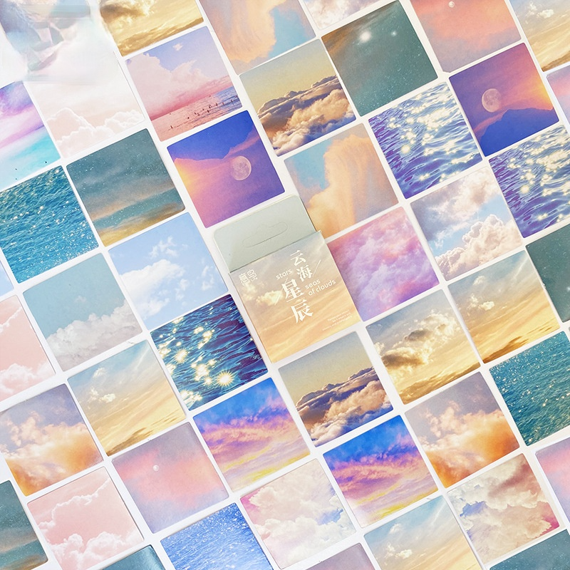 Suuuny Bộ 46 Sticker Miếng Dán Trang Trí Nhật Ký Xinh Xắn