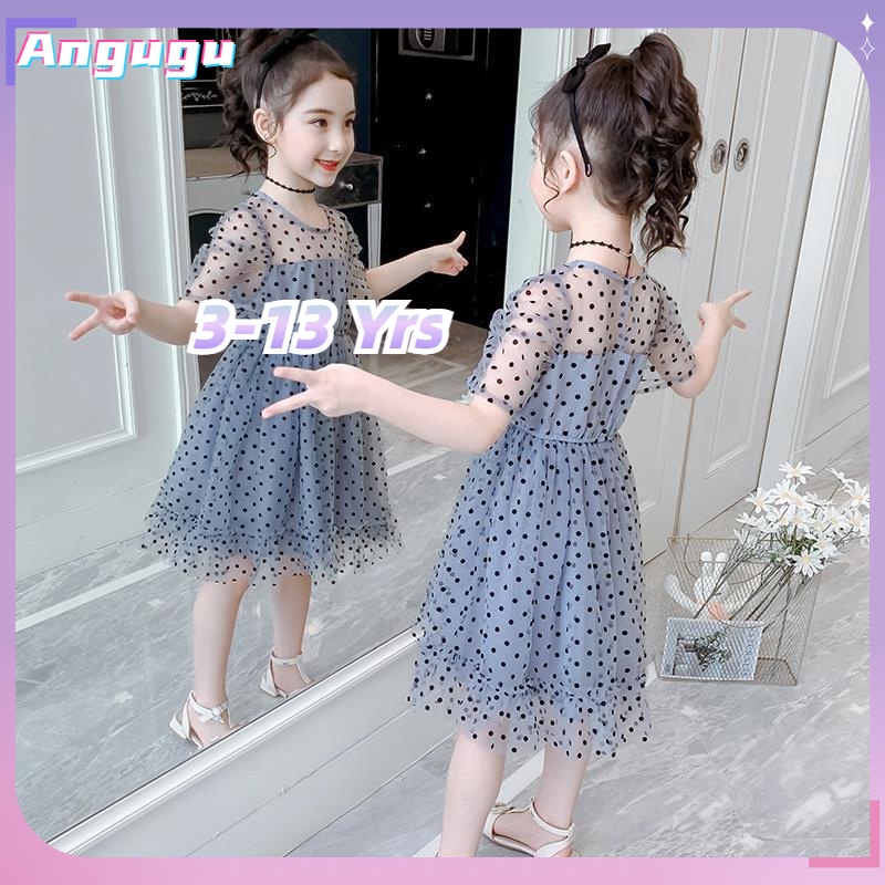 Đầm Công Chúa Dáng Ôm Họa Tiết Chấm Bi Thời Trang Mùa Hè 2022 Cho Bé Gái 3-4 - 5-6 - 7-8 - 9-10 - 11-12 Tuổi