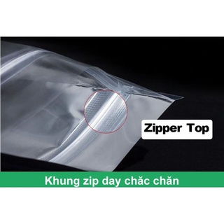 Sỉ túi zip 1 mặt bạc