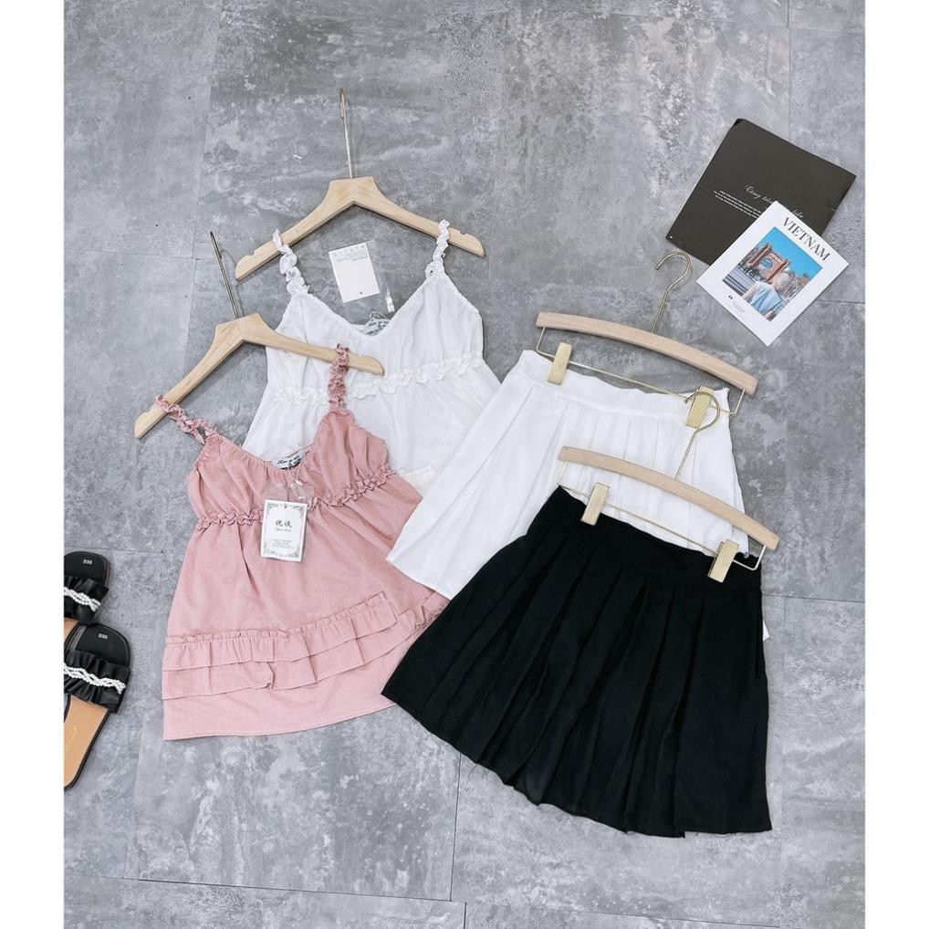 Set đồ nữ cá tính, set váy ngắn áo quây đi chơi sang chảnh mùa hè đẹp 8A00114 THVVN | BigBuy360 - bigbuy360.vn