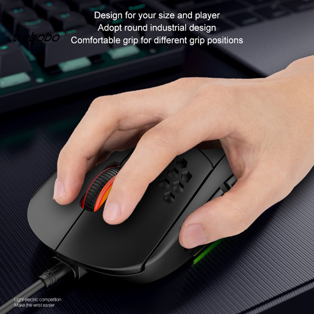 Chuột Chơi Game 6400 Dpi Tbbsb_M8 Thiết Kế Vỏ Tổ Ong Gọn Nhẹ