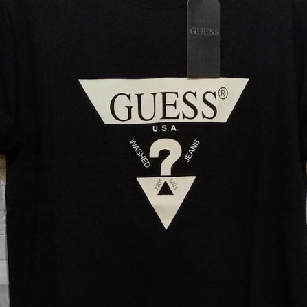 Áo Thun Ngắn Tay Chất Liệu Cotton In Chữ Guess Thời Trang Mùa Hè Dành Cho Nữ Và Nam