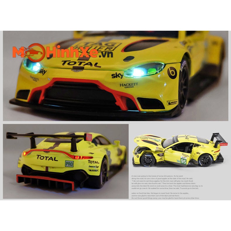 MÔ HÌNH XE ASTON MARTIN VANTAGE GTE LE MANS 1:32 UNI-FORTUNE