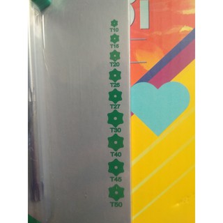 Bộ lục giác bông xi mờ 9 món