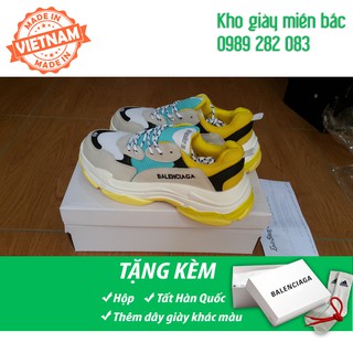 Giày Balen triple S xanh vàng (ảnh thật, fullbox)