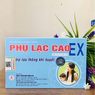 PHỤ LẠC CAO EX CẢI THIỆN TÌNH TRẠNG ĐAU BỤNG KINH Ở NỮ GIỚI