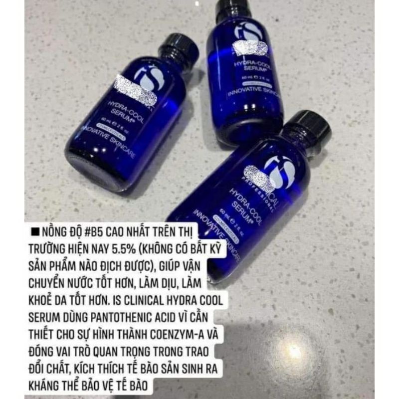 Serum B5 IS Clinical Hydra-Cool Cấp Nước phục hồi làm dịu da, giảm thâm nám đều màu da