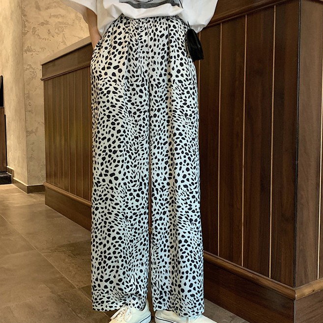 Quần Ống Rộng Xiaozhainv Họa Tiết Da Báo Thời Trang Dành Cho Nữ | BigBuy360 - bigbuy360.vn