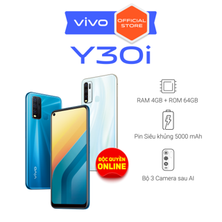 Điện thoại Vivo Y30i 4Gb + 64Gb - Hàng chính hãng