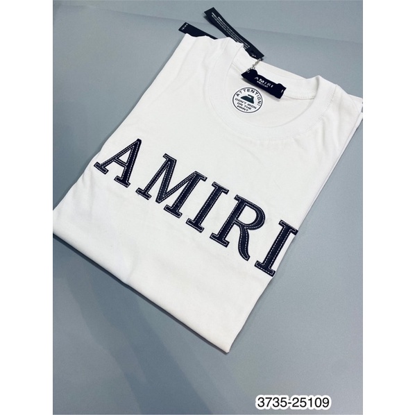 Áo phông Nam Thêu Chữ AMIRI Cao Cấp - Áo Phông AMIRI Chữ Da