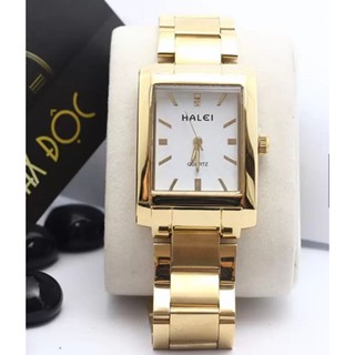 Đồng hồ nữ Halei mặt vuông màu trắng xinh xắn
