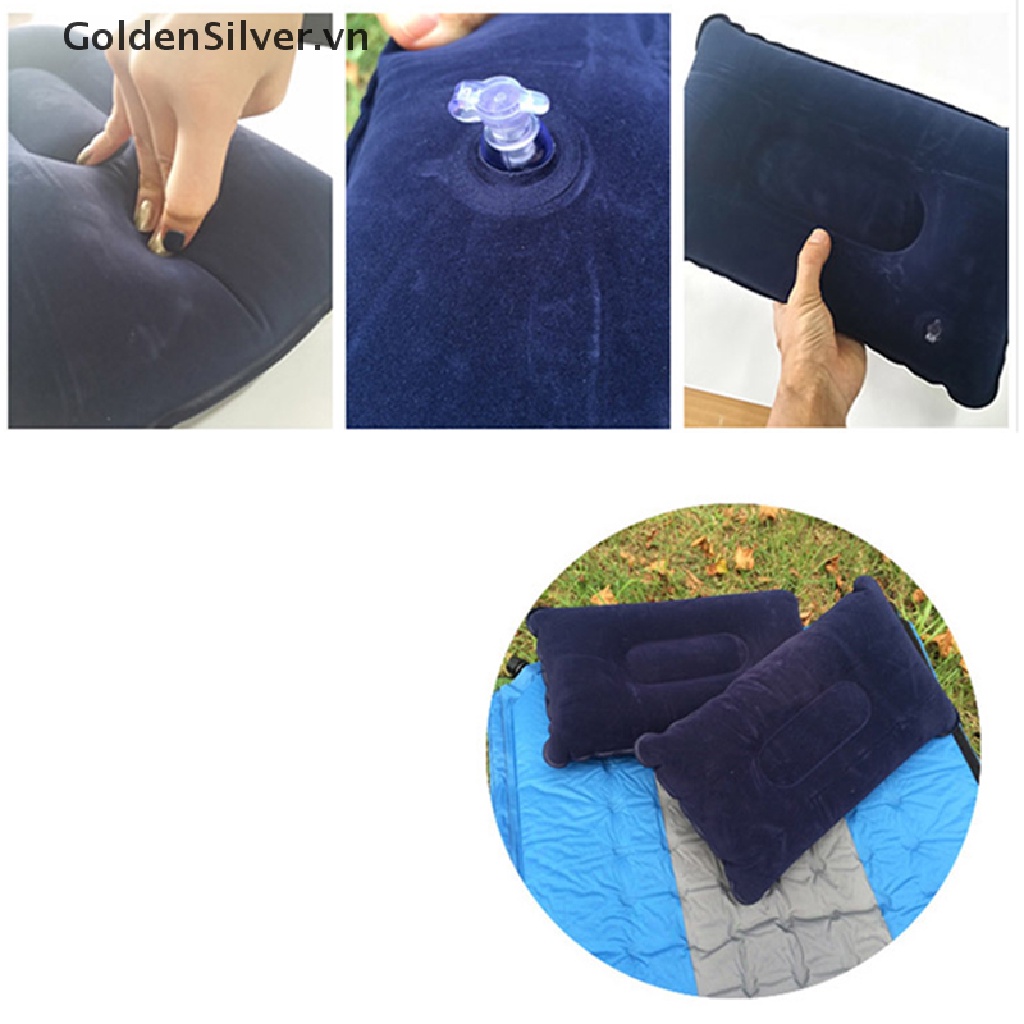 Gối Bơm Hơi Siêu Nhẹ Tiện Dụng Mang Theo Du Lịch / Cắm Trại