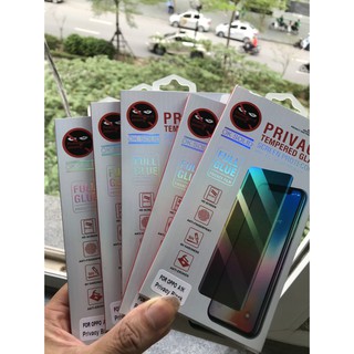 Miếng dán kính cường lực chống nhìn trộm Oppo A1K - Chính hãng