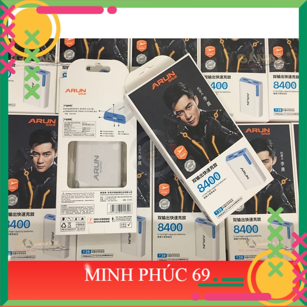 Pin sạc dự phòng Arun 5600mAh / 8400mAh / 10400mAh / 13000mAh