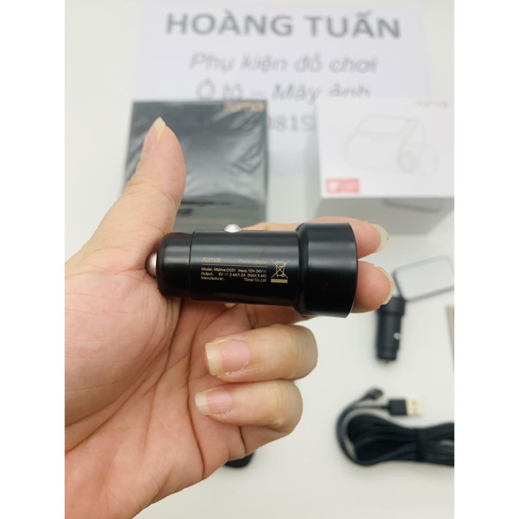 Tẩu cáp nguồn đế cài xịn film zin xiaomi 70mai A500s A500 Lite Pro M300 1s phụ kiện bóc hộp
