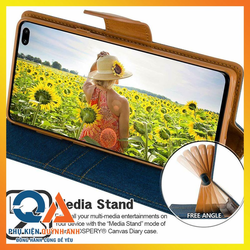 Bao da Galaxy S10/S10 Plus/S10e Mercury Canvas Diary ngăn chứa thẻ | BigBuy360 - bigbuy360.vn