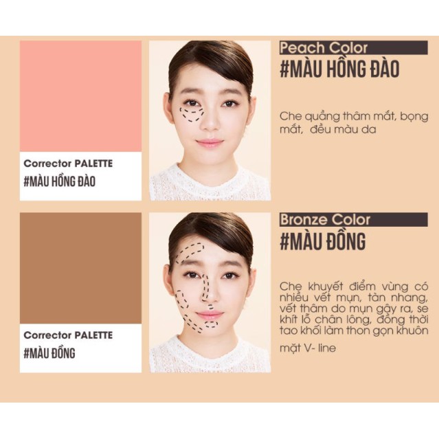 Bảng Che Khuyết Điểm 5 Trong 1 Giảm Quầng Thâm Mắt 1028 | BigBuy360 - bigbuy360.vn