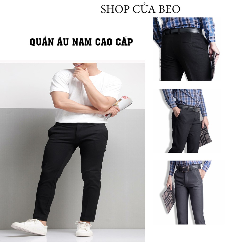 Quần tây âu chuẩn phom công sở, chất vải mịn mềm, chống nhăn tuyệt đối [HỖ TRỢ ĐỔI SIZE]