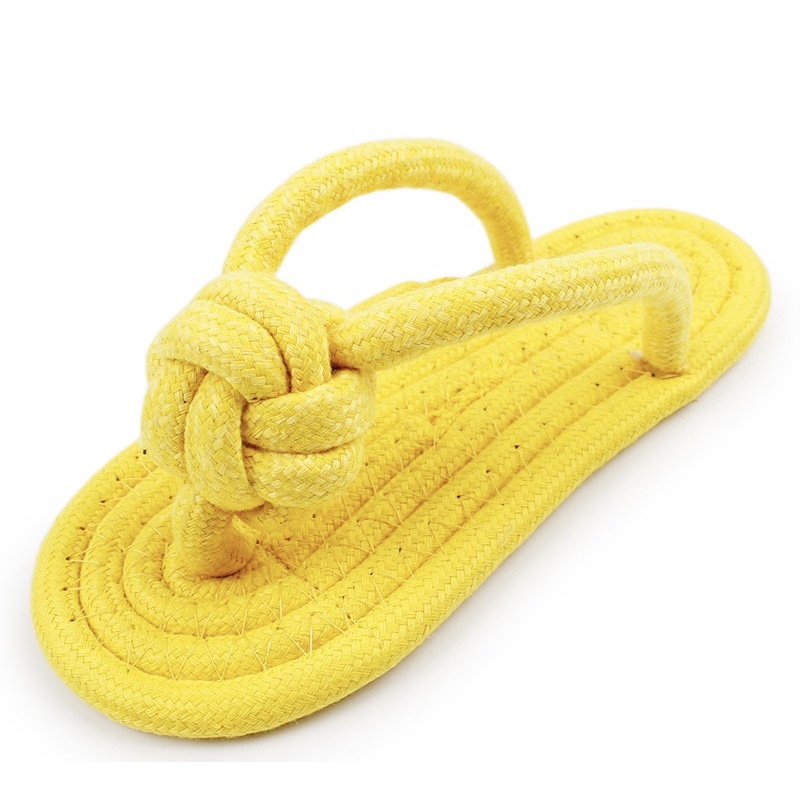 Đồ Chơi Nhai Hình Chiếc Dép Bằng Dây Cotton Cho Thú Cưng Chó Mèo