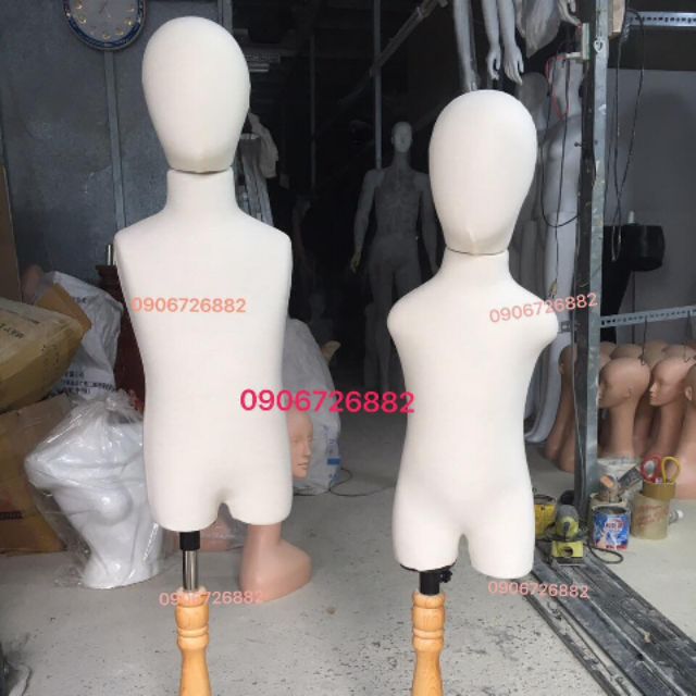 Manocanh trẻ em 2t, 4t, 6t có gắn đầu