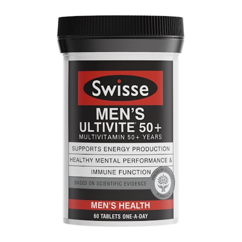 Vitamin tổng hợp nam, nữ Swisse Women + Men  từ 50 tuổi 60 viên Úc - Swisse Men's/Women's Ultivite 50+ Multivitamin