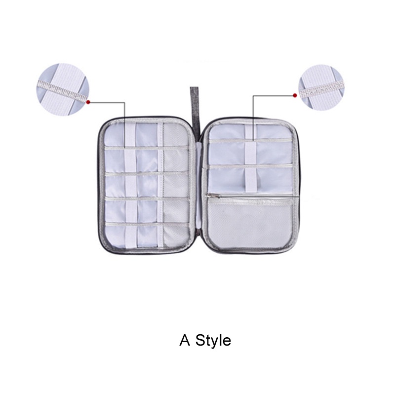 Túi đựng dây cáp sạc/phụ kiện điện tử chống thấm nước mang đi du lịch tiện lợi