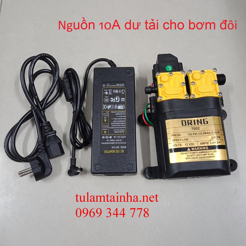 Nguồn adapter 12V - 10A/5A cung cấp đủ ampe