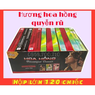 60 chiếc bao cao su hương hoa hồng  -- hương thơm ngọt ngào