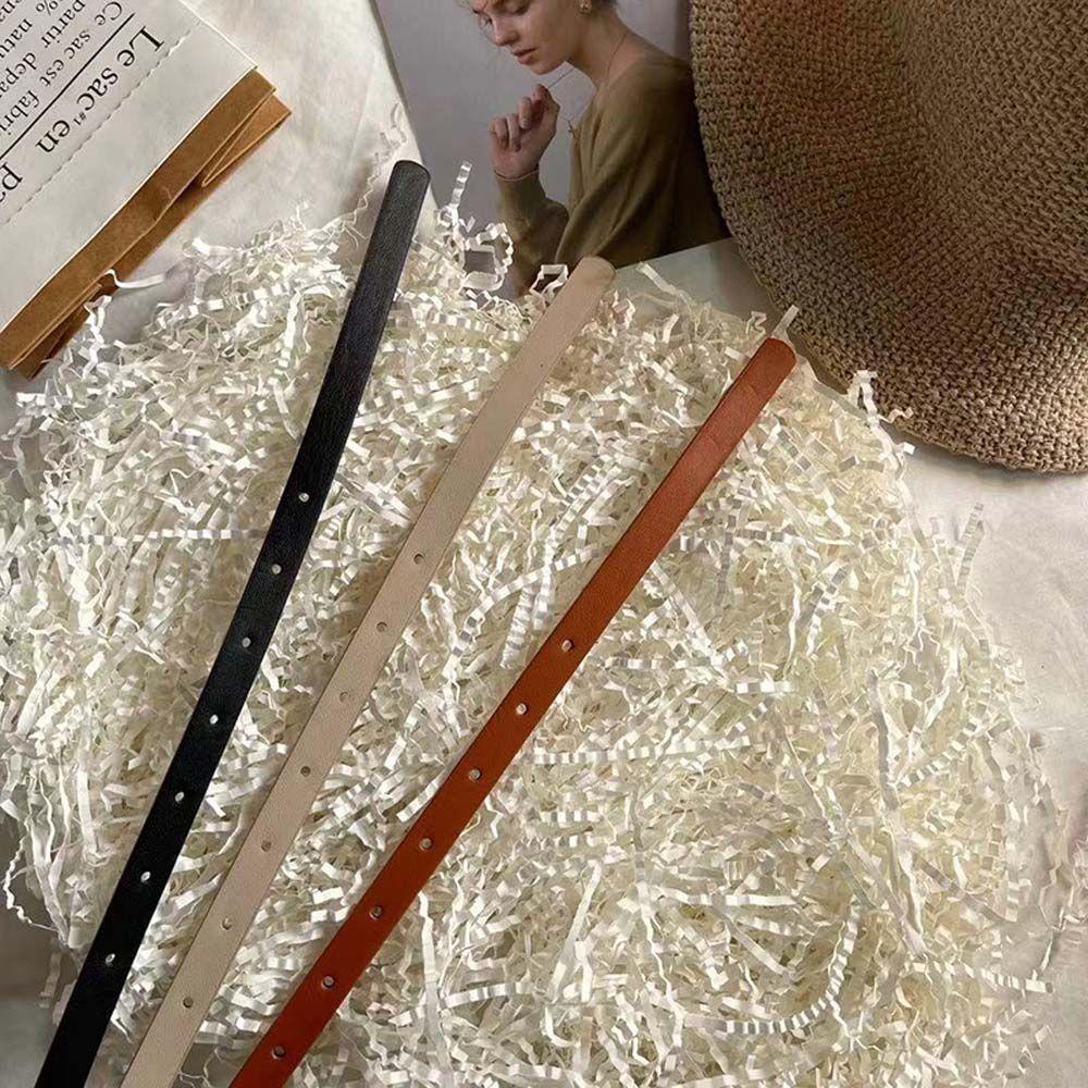 Thắt Lưng Da PU Mỏng Phối Lỗ Thời Trang Dân Tộc Hàn Quốc Cá Tính MXGOODS