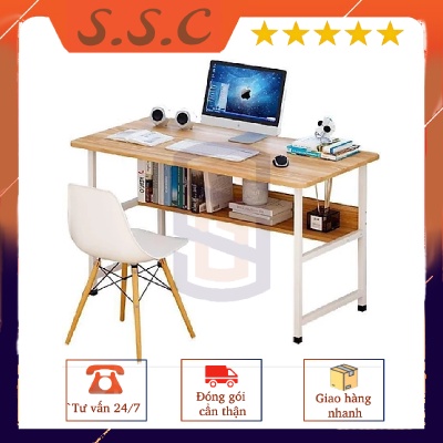 Bàn chữ U làm việc lắp ráp dễ dàng gọn nhẹ thông minh, Bàn vi tính khung sắt sơn tĩnh điện chịu lực cao