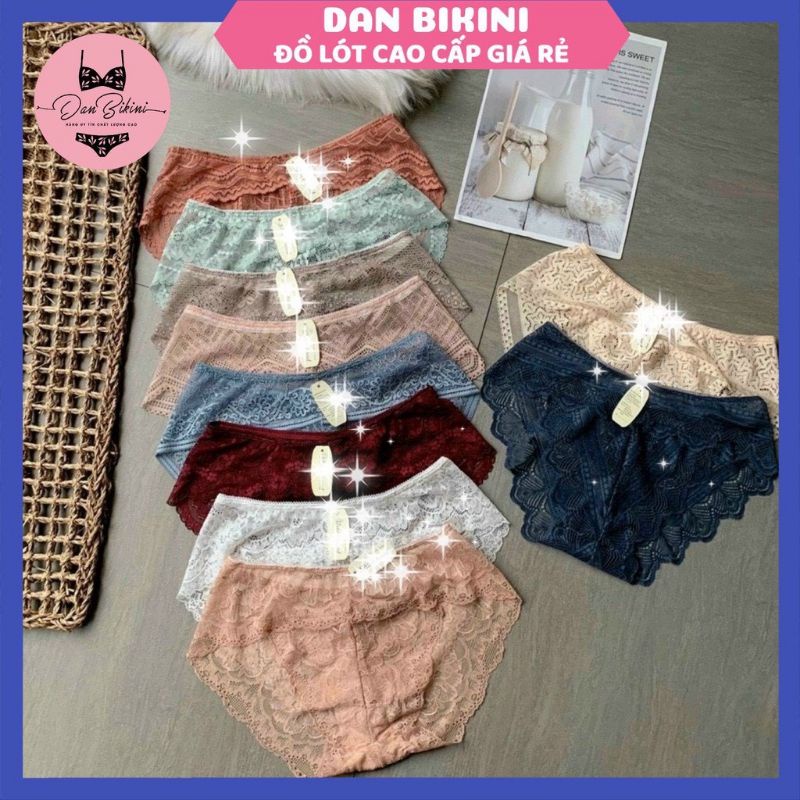 Quần Lót Nữ Ren Thiết kế Họa Tiết Ren Xuyên Thấu Siêu Gợi Cảm Quyến Rũ