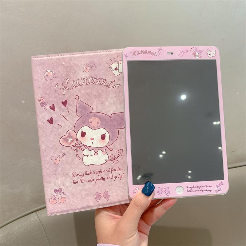 Ốp máy tính bảng họa tiết hoạt hình Melody Kuromi dễ thương cho IPAD MINI 1/2/3/4/5/6 IPAD 5/6/7/8 IPAD 10.2/10.5 INCH