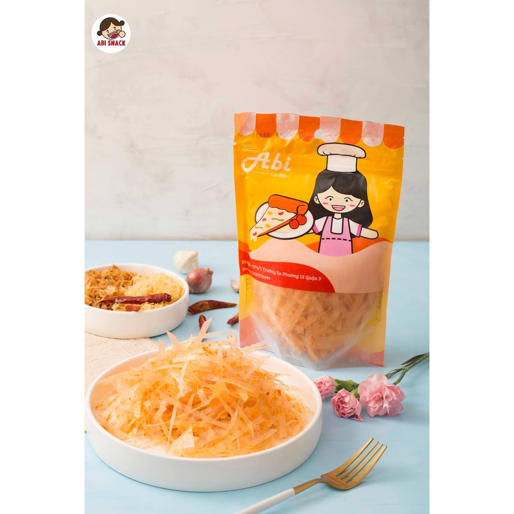 Bánh tráng ABI bánh tráng phơi sương vị pizza thơm ngon lạ miệng túi zip gói 80g thực phẩm và đồ uống